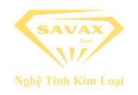 Logo Savax Door vàng tách nền