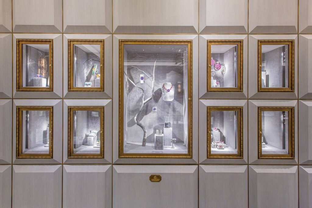 Tủ trưng bày trang sức âm tường SL-WC-001 cao cấp