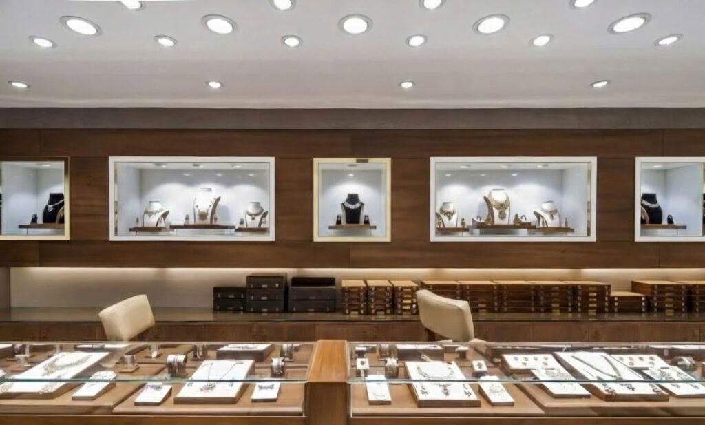 Tủ trưng bày trang sức âm tường SL-WC-007 cao cấp