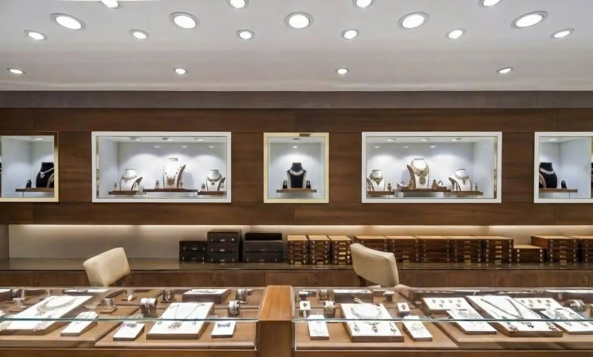 Tủ trưng bày trang sức âm tường SL-WC-007 cao cấp