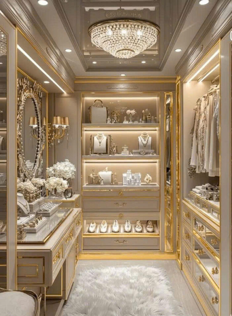 Tủ trưng bày trang sức âm tường SL-WC-007 sang trọng