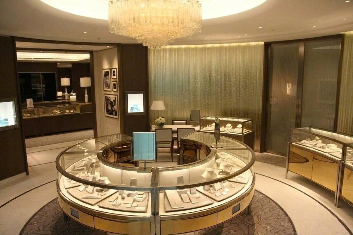 Tủ trưng bày trang sức tròn SL-CB-005 cao cấp