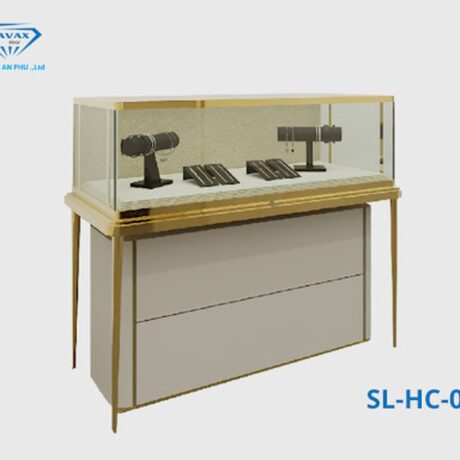 Mẫu tủ trưng bày trang sức ngang SL-HC-011