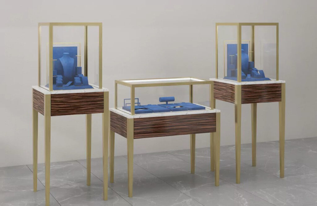 Thi công tủ trưng bày trang sức SL-CD-001 theo yêu cầu