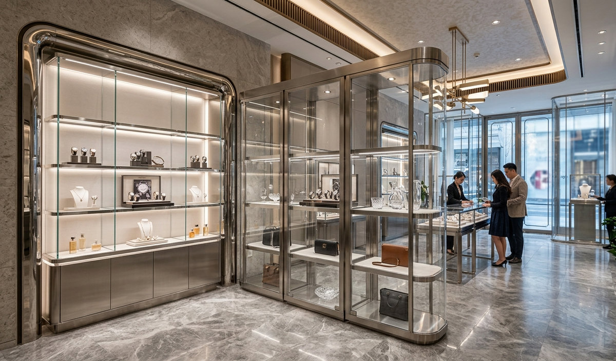 Đơn vị thi công tủ kính inox chất lượng