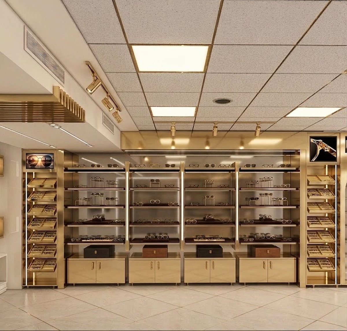 Kinh nghiệm chọn tủ trưng bày kính mắt