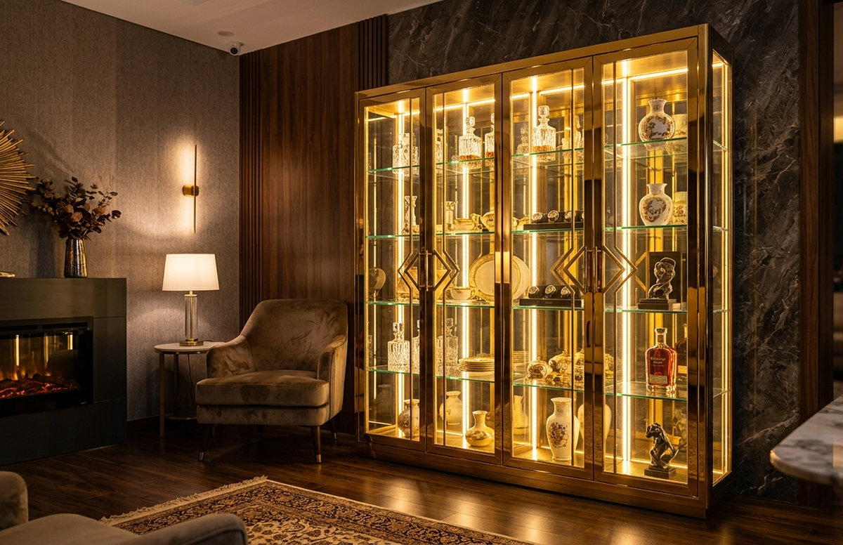 Tủ kính inox giá rẻ