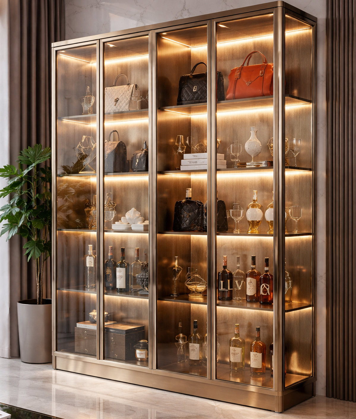 Tủ kính inox giá tốt