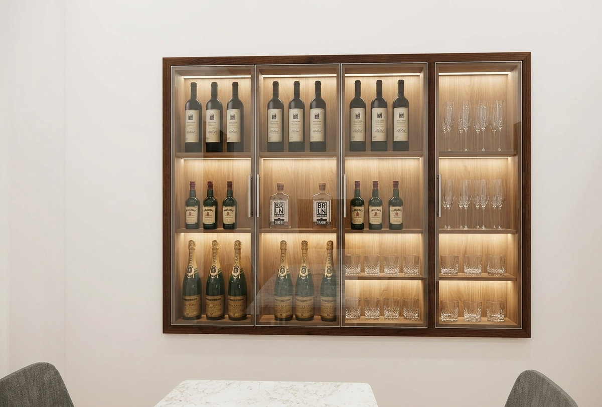 Tủ kính inox tinh tế