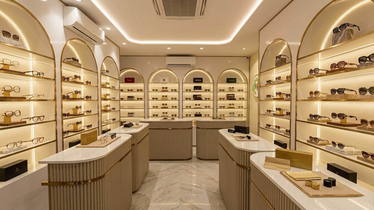 Tủ trưng bày kính mắt