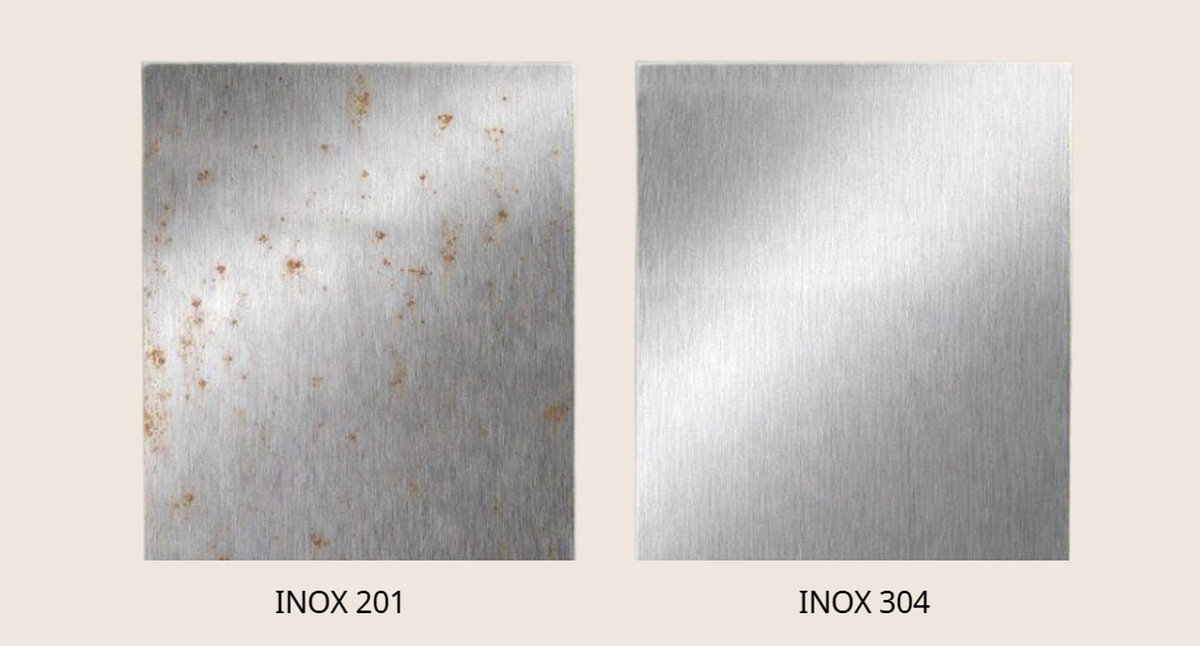 So sánh Inox 201 và 304 chi tiết nhất