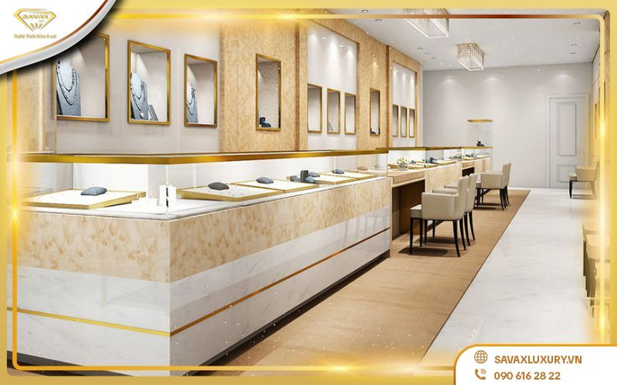 Xu hướng tiệm vàng inox mạ