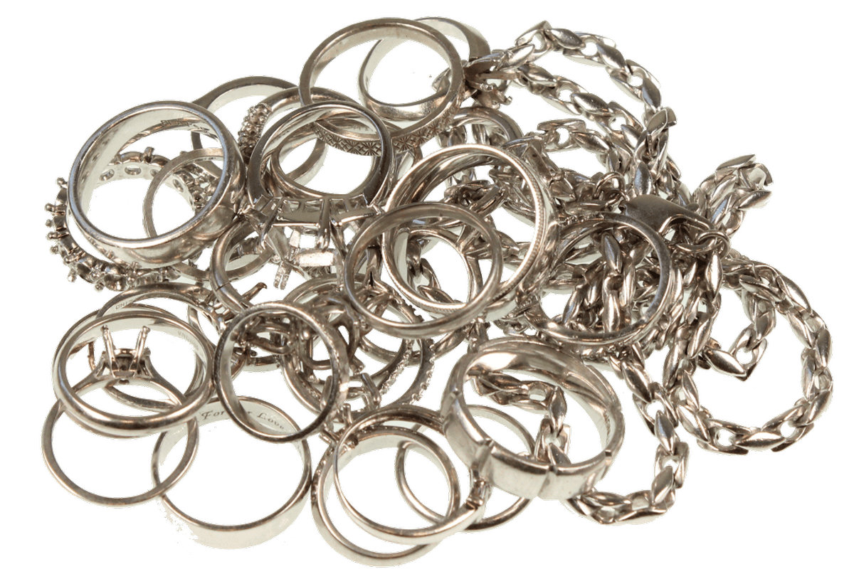 Silver Plated Ky Hieu Tren Trang Suc Bac