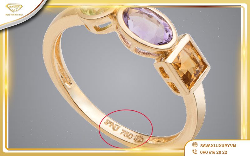 các ký hiệu trên trang sức vàng