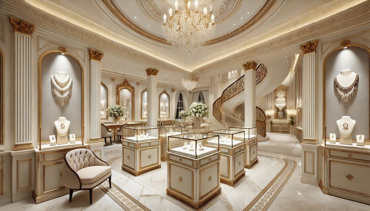 gia công cửa hàng trang sức