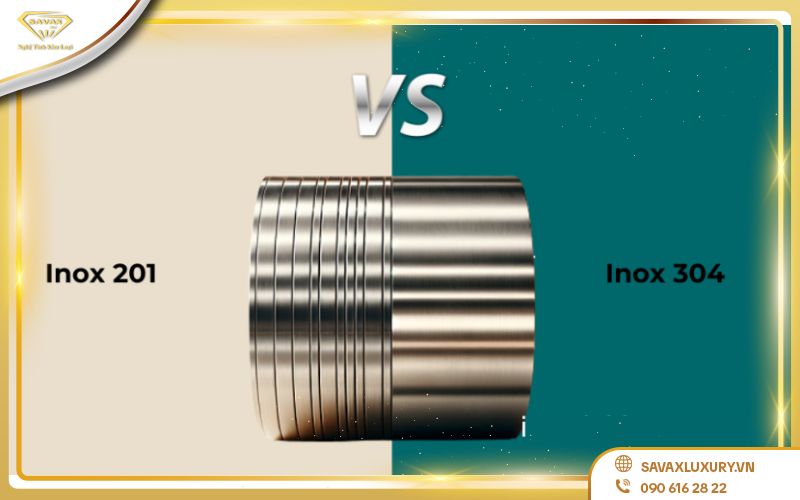 Độ bền inox 201 và inox 304
