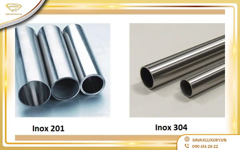 inox 201 và inox 304