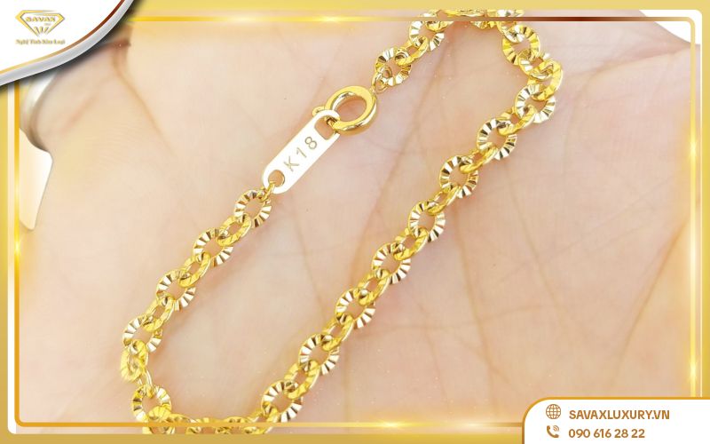 ký hiệu k18 thường xuất hiện trên trang sức nào