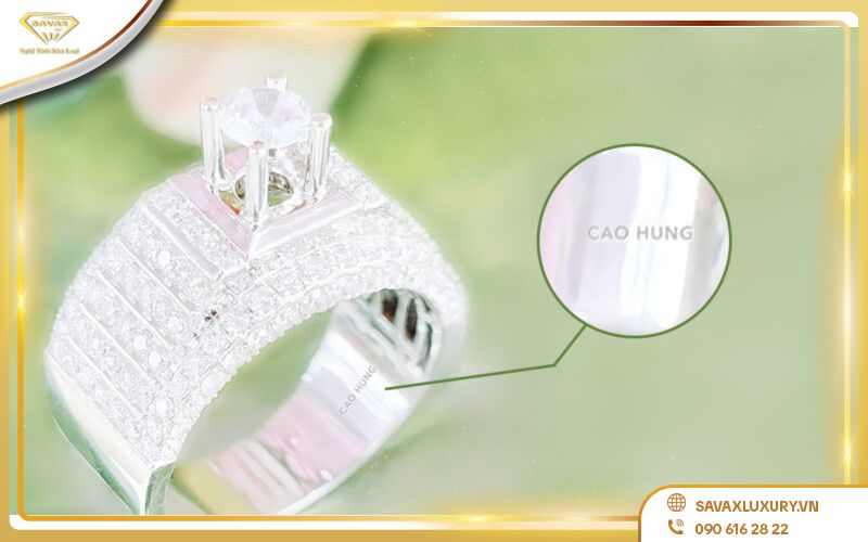 ký hiệu kim cương trên trang sức