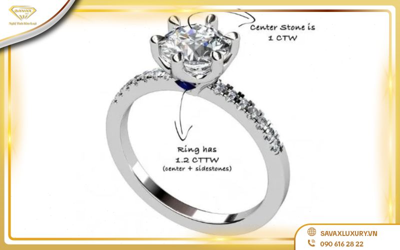ký hiệu kim cương trên trang sức