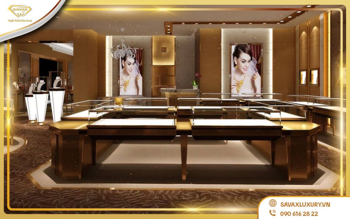 nội thất tiệm vàng cổ điển