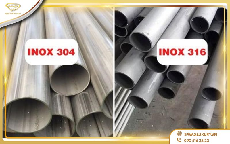 so sánh inox 304 và 316