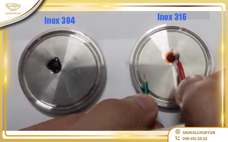 so sánh inox 304 và 316