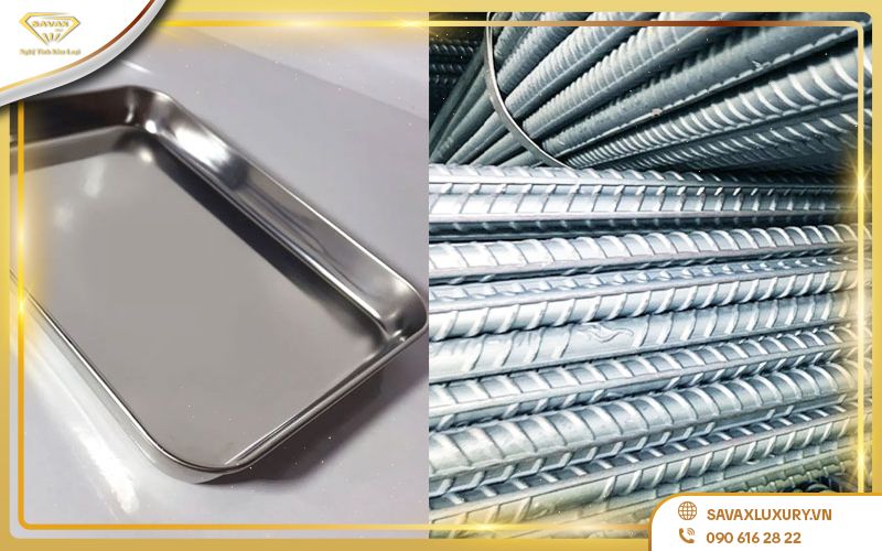 Phân biệt giữa thép và inox