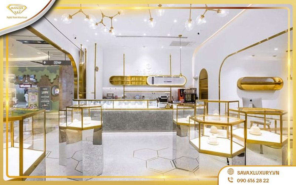 thiết kế tủ kính trưng bày yến đẹp