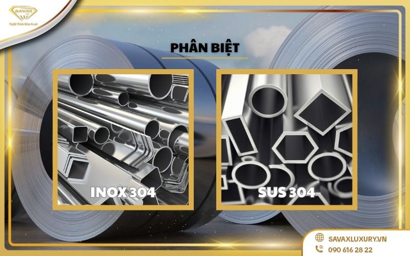 Inox 304 và sus 304 khác nhau như thế nào?