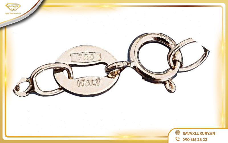 Ký hiệu 750 trên trang sức