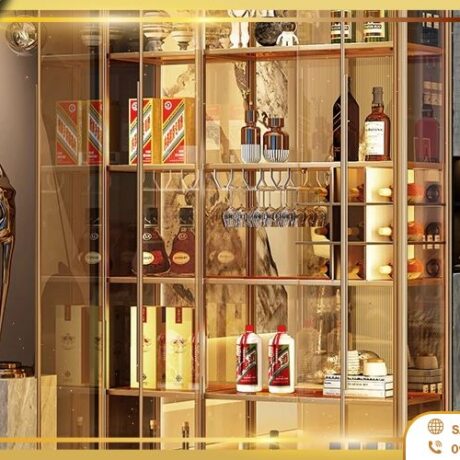 Các mẫu tủ rượu trưng bày phong cách sang trọng, bền đẹp