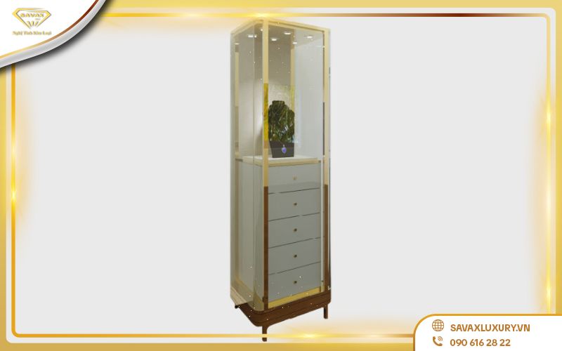 Tủ trưng bày phụ kiện, trang sức đơn giản và nhỏ gọn