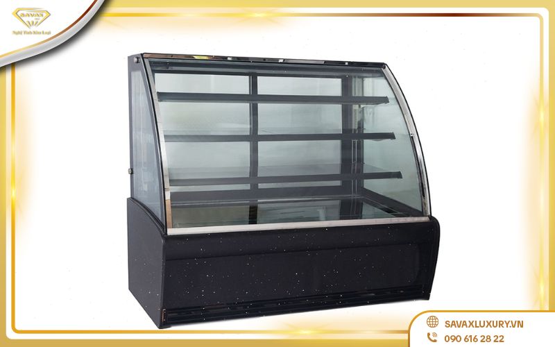 Tủ mát trưng bày bánh kính cong