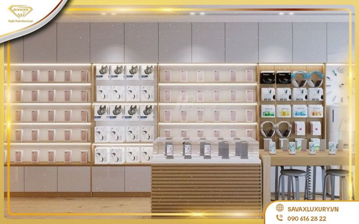 Kích thước các tủ trưng bày điện thoại