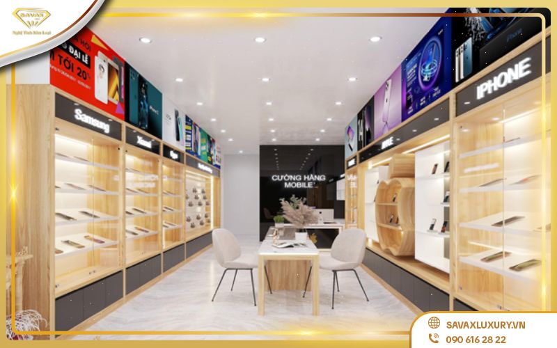 Tủ trưng bày điện thoại