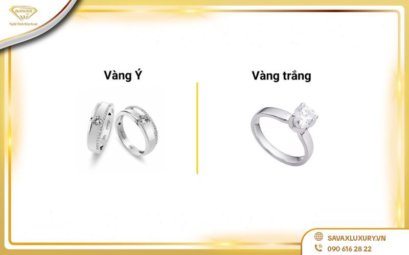 Vàng Ý có phải là vàng trắng không?