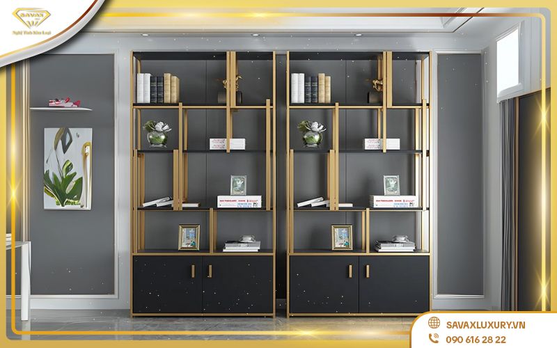 Mẫu tủ trưng bày gỗ