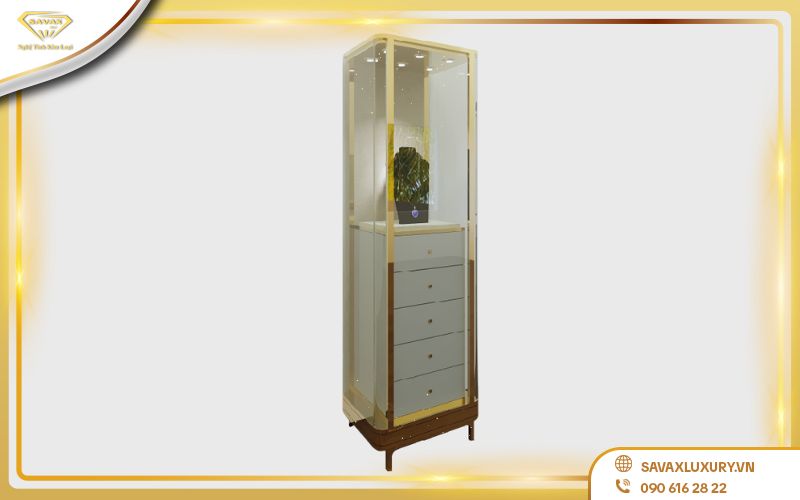 Mẫu tủ trưng bày gỗMẫu tủ kệ trưng bày đa năng