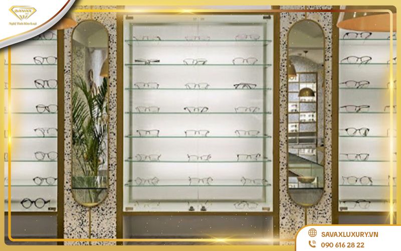Kiểu tủ trưng bày mắt kính