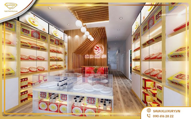 Thiết kế tủ trưng bày yến sào