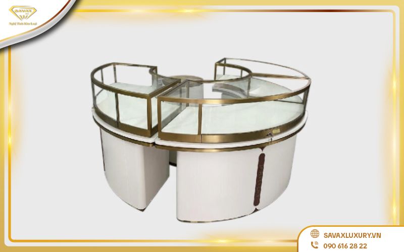 Thiết kế tủ kệ trưng bày rượu cao cấp sang trọng