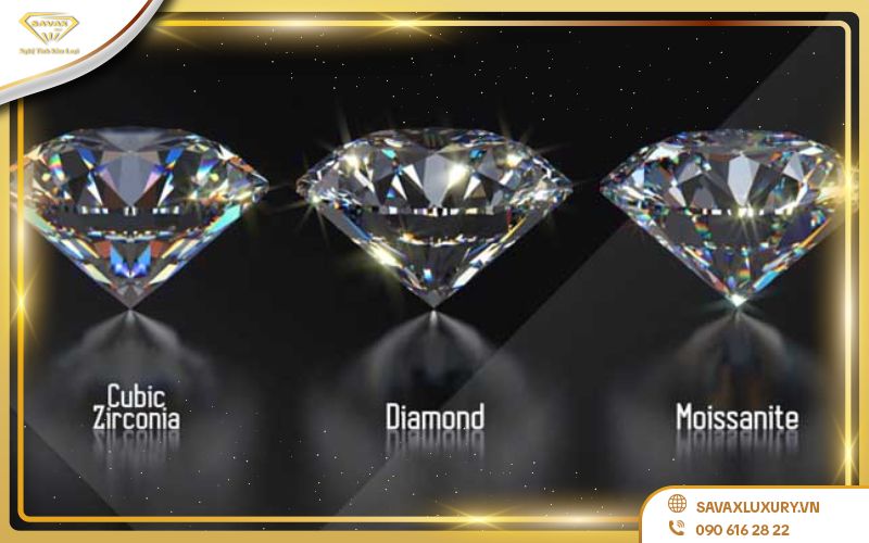 Kim cương tự nhiên và đá Cubic Zirconia (CZ)