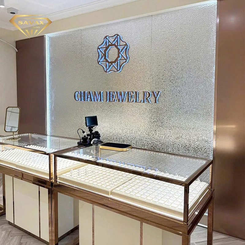 Thiết kế và thi công tủ trưng bày trang sức CHAM Jewelry