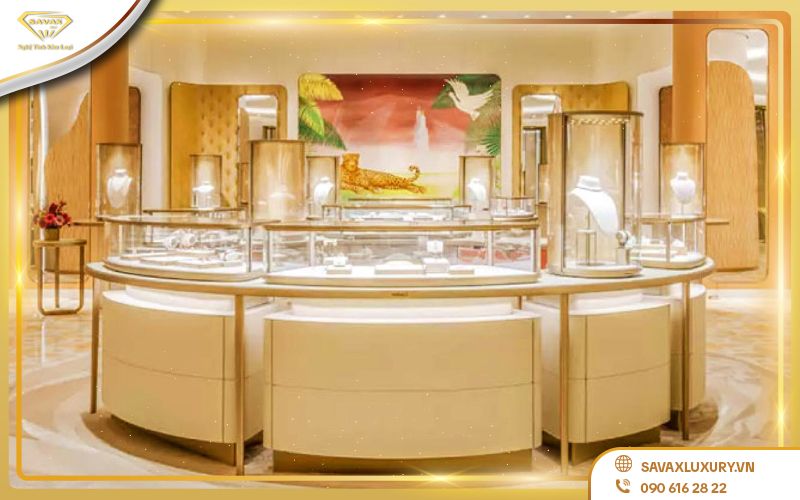 Các mẫu tủ trưng bày mỹ phẩm đẹp nhất 2025