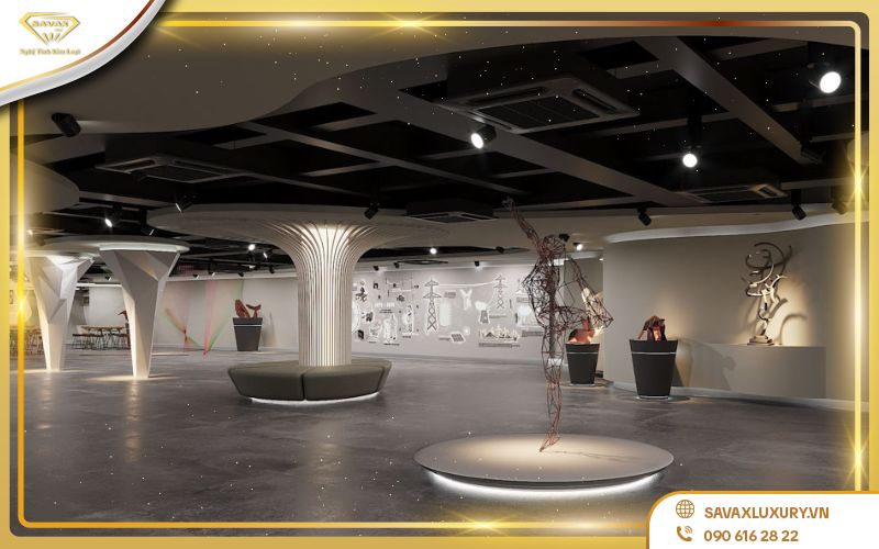 Thiết kế showroom phong cách công nghiệp