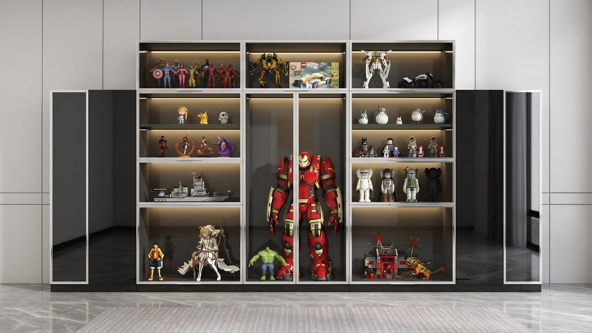 Tủ trưng bày lego đẹp gọn gàng