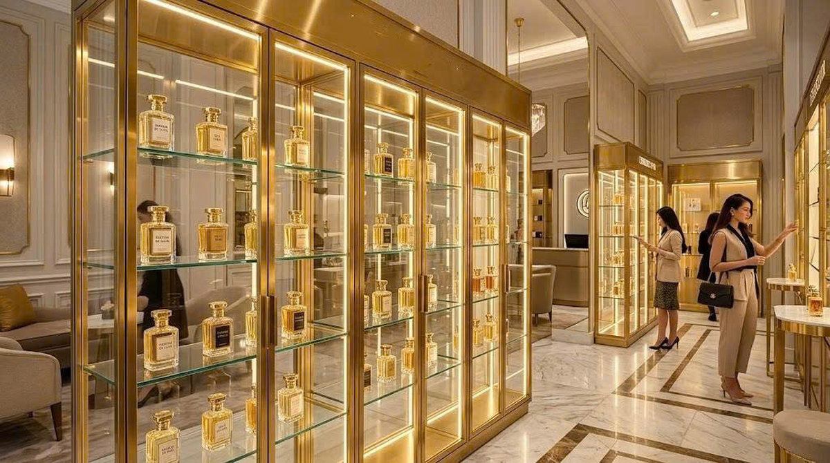 Lợi ích tủ trưng bày nước hoa