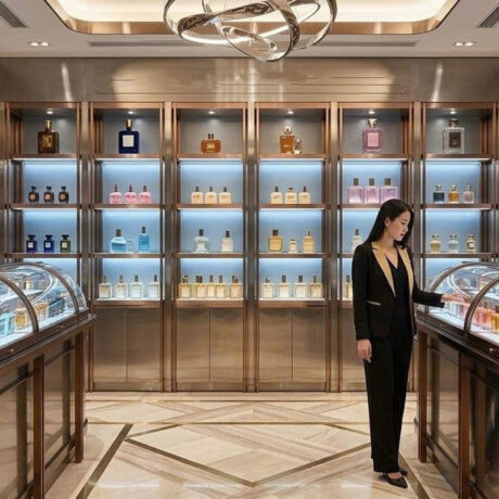 Tủ trưng bày nước hoa