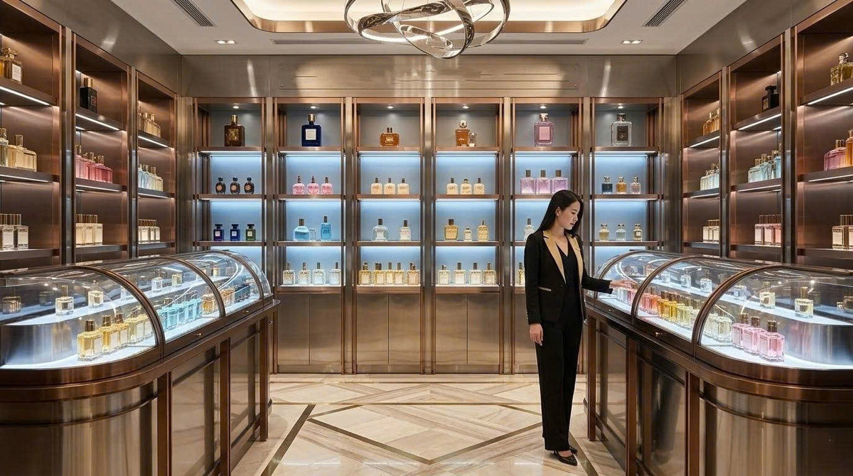 Tủ trưng bày nước hoa